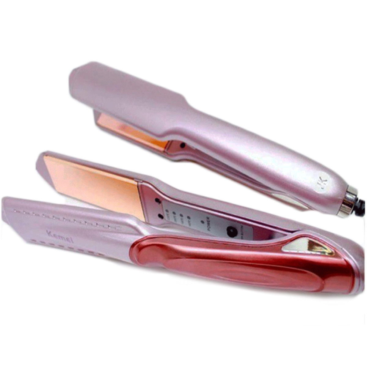 Ισιωτική Συσκευή Μαλλιών 40W με Κεραμικές Πλάκες Τουρμαλίνης Kemei KM-471 - Image 5