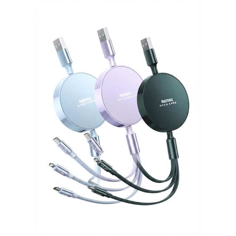 Καλώδιο Φόρτισης 3 σε 1 Lightning, Type-C & Micro USB 3A 1.1m Remax RC-C019