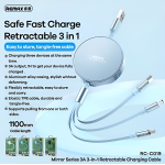 Καλώδιο Φόρτισης 3 σε 1 Lightning, Type-C & Micro USB 3A 1.1m Remax RC-C019