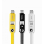 Καλώδιο Φόρτισης 3 σε 1 USB-A σε Lightning, Type-C & Micro USB 1m Remax RC-073TH
