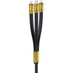 Καλώδιο Φόρτισης 3 σε 1 USB-A σε Lightning, Type-C & Micro USB 3A 1.5m Wekome WDC-140
