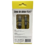 Καλώδιο Φόρτισης 4 σε 1 Andowl Q-SJ66 60W 1m