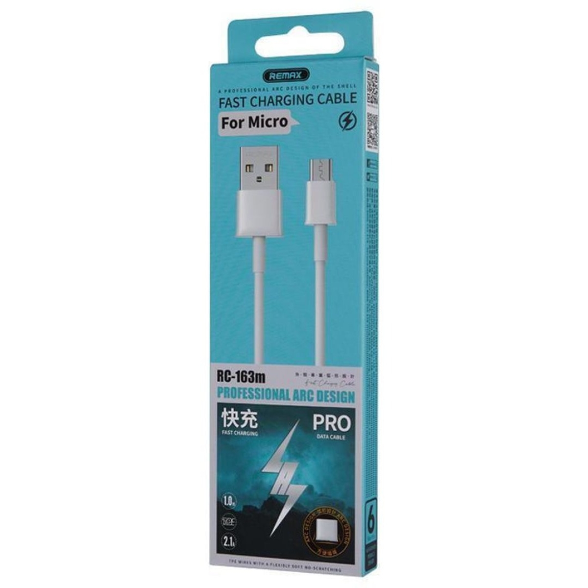 Καλώδιο Φόρτισης και Μεταφοράς Δεδομένων USB σε Micro USB 1m Remax RC-163M - Image 3