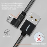 Καλώδιο Φόρτισης και Μεταφοράς Δεδομένων USB σε Micro USB 2.4A 1m Remax RC-119M - Image 4