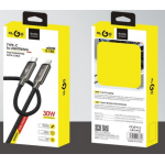 Καλώδιο Φόρτισης Type-C σε Lightning 30W 3m Μαύρο KLGO S-155