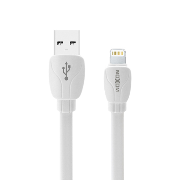 Καλώδιο USB-A σε Lightning 1m Λευκό Moxom MX-CB18
