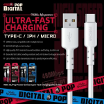 Καλώδιο USB-A σε Lightning 2.4A 1m Μαύρο Wekome WK WDC-01
