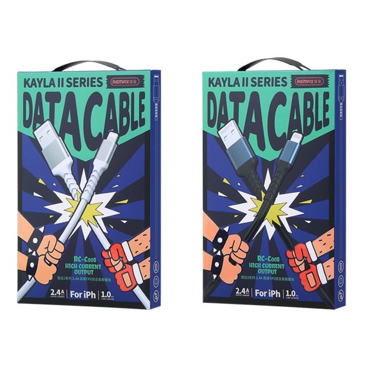 Καλώδιο USB-A σε Lightning 2.4A 1m Remax RC-C008L - Image 5