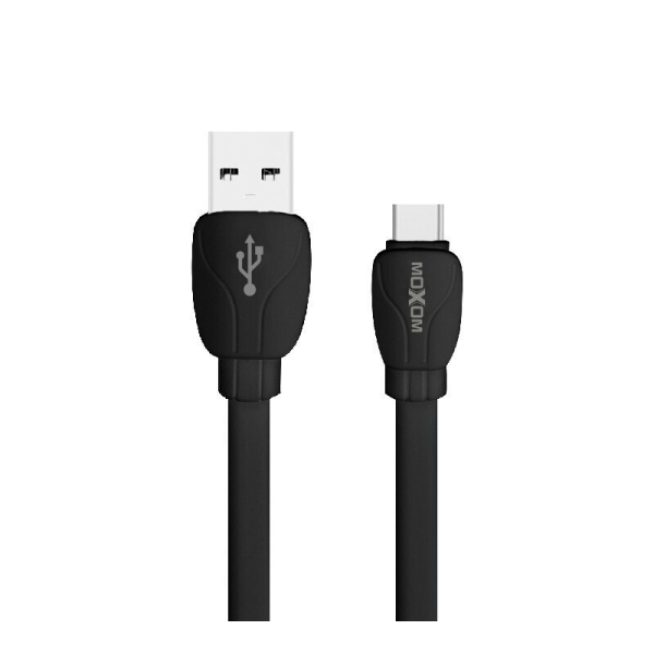 Καλώδιο USB-A σε Micro USB 2.0 1m Μαύρο Moxom MX-CB18