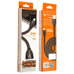 Καλώδιο USB-A σε Micro USB 2.0 1m Μαύρο Moxom MX-CB18