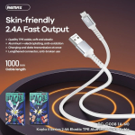 Καλώδιο USB-A σε Micro USB 2.4A 1m Remax RC-C008M - Image 4