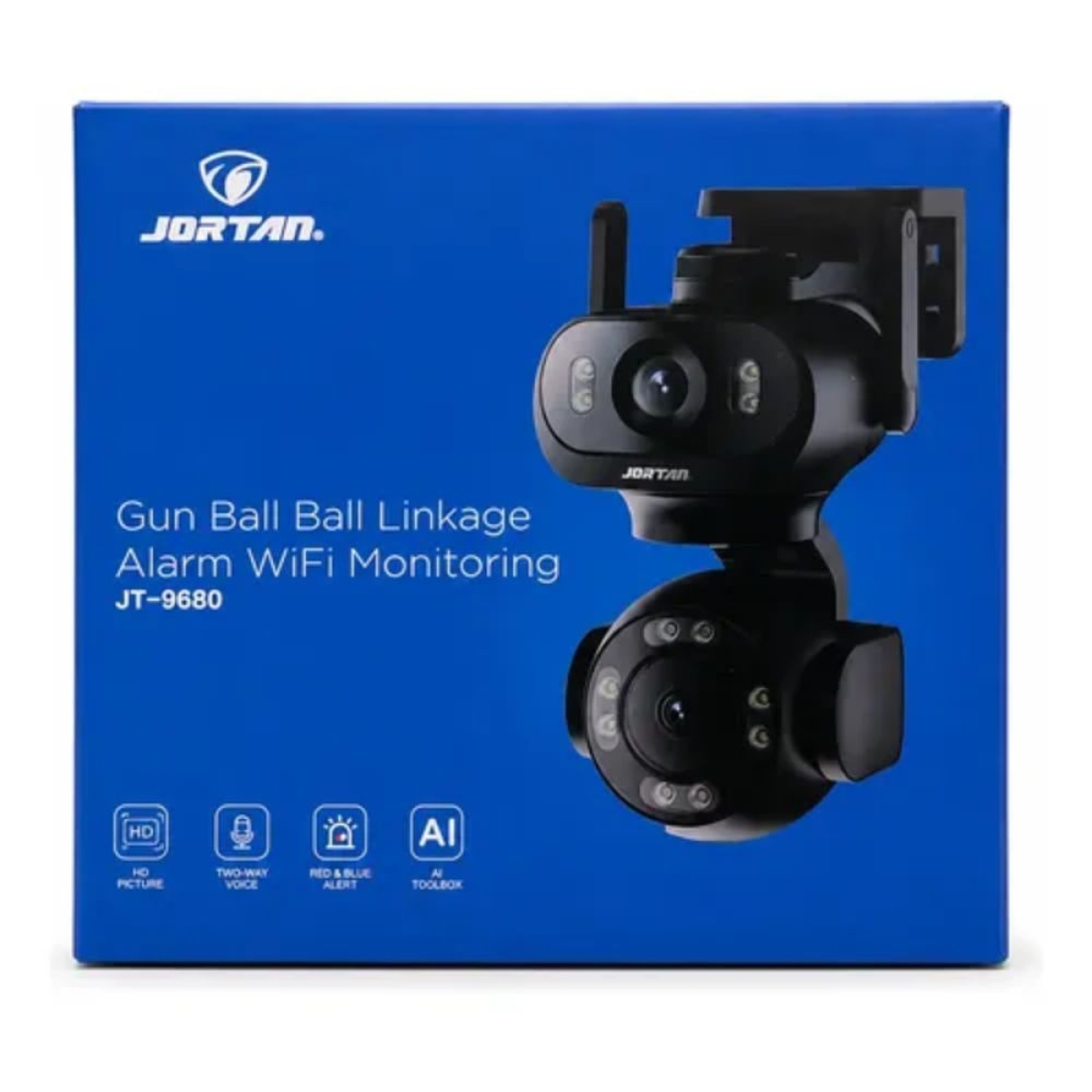 Κάμερα Ασφαλείας Διπλή WiFi JORTAN JT-9680 Dual Lens PTZ