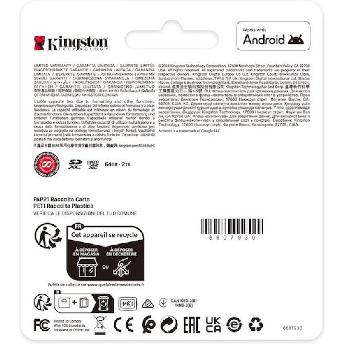 Κάρτα Μνήμης Kingston Canvas Select Plus Gen3 microSDXC 64GB SDCS3/64GB - Image 6