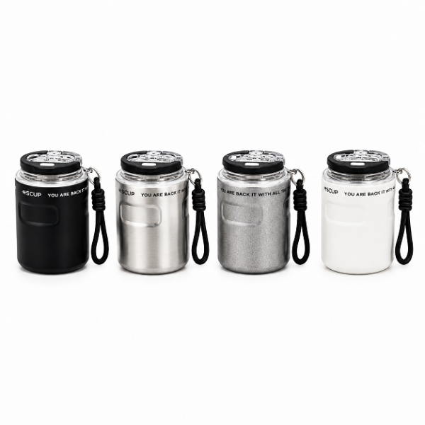 Κούπα Καφέ Hot & Cool 260ml με Καπάκι & Λουράκι H-BW-1498