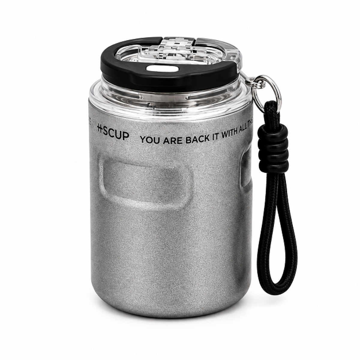 Κούπα Καφέ Hot & Cool 260ml με Καπάκι & Λουράκι H-BW-1498 - Image 5