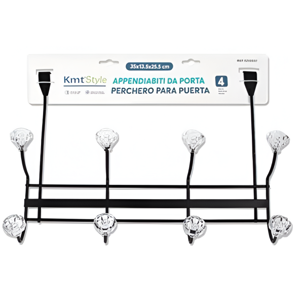 Κρεμάστρα Πόρτας με 4 Γάντζους Kmt Style 3210007