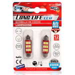 Λάμπες LED Αυτοκινήτου CANBUS SV8.5 39mm 6500K Σετ 2τμχ Kmt Style 2000447 - Image 2