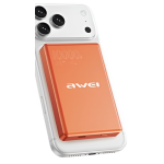 Μαγνητικό Ασύρματο Power Bank 10000mAh 20W με Αναδιπλούμενη Βάση AWEI MH805