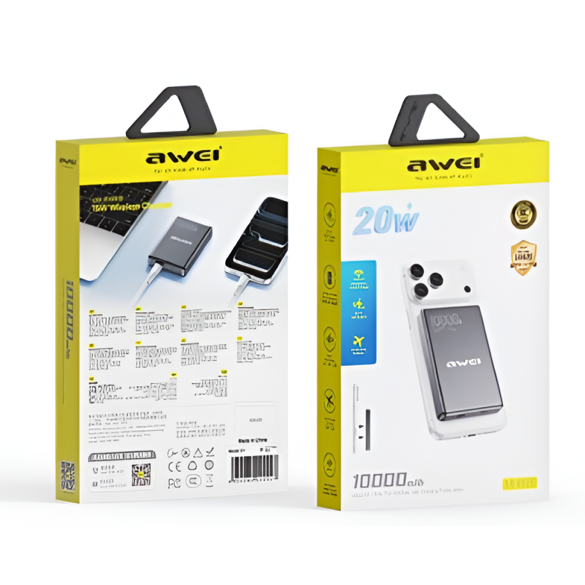 Μαγνητικό Ασύρματο Power Bank 10000mAh 20W με Αναδιπλούμενη Βάση AWEI MH805 - Image 4