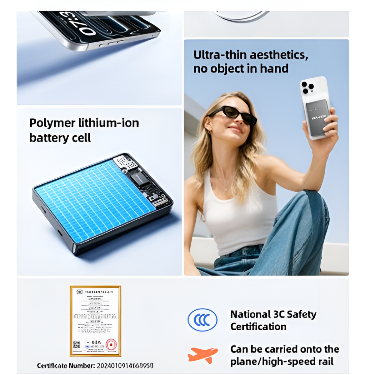 Μαγνητικό Ασύρματο Power Bank 10000mAh 20W με Αναδιπλούμενη Βάση AWEI MH805 - Image 5