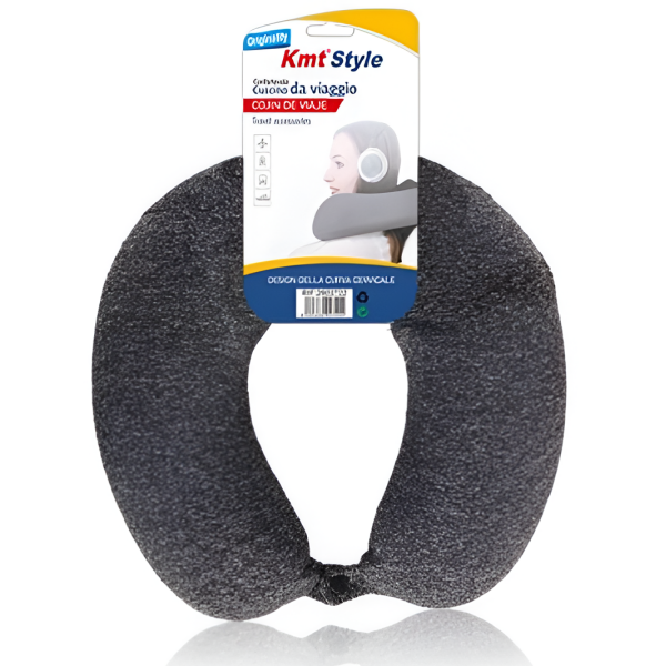 Μαξιλάρι Ταξιδιού Memory Foam U-Shape Kmt Style 2802722
