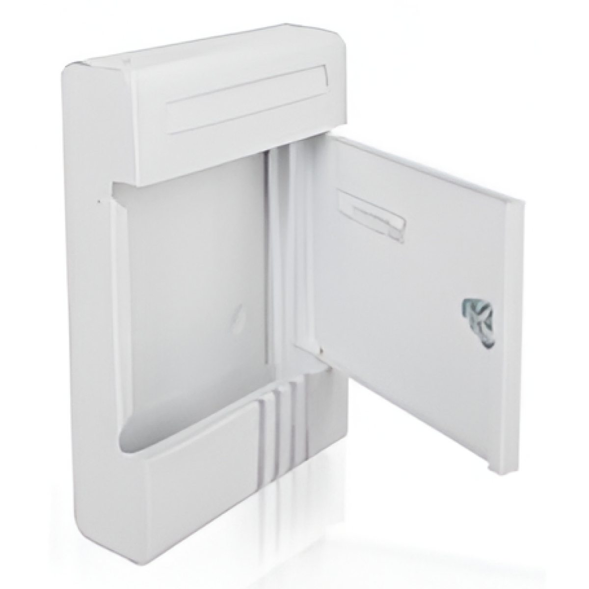 Μεταλλικό Γραμματοκιβώτιο Λευκό 205x65x291mm Kmt Style 2001734 - Image 2