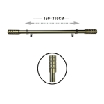 Μεταλλικό Κουρτινόξυλο 160-310 cm Χρυσό 25/28 mm – 35441