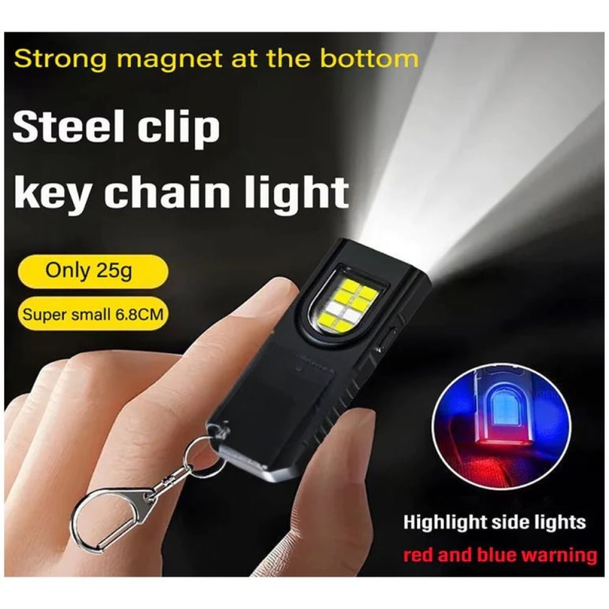 Mini Επαναφορτιζόμενος Φακός LED 5 Λειτουργιών