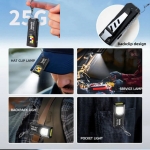 Mini Επαναφορτιζόμενος Φακός LED 5 Λειτουργιών