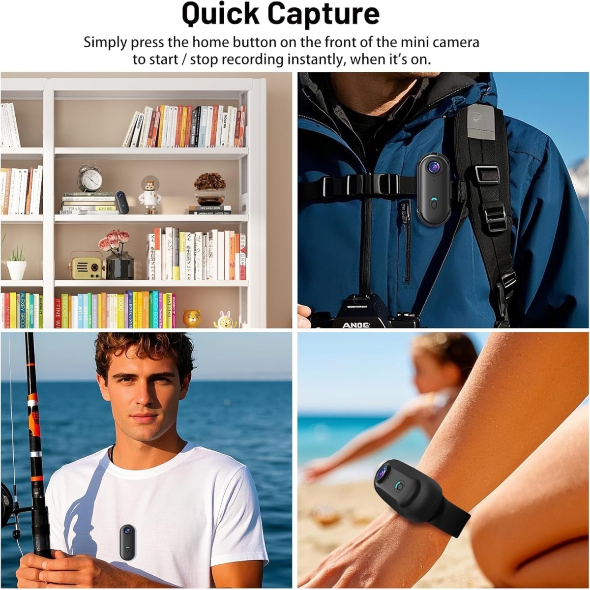 Mini Κάμερα 4K WiFi 130° με Μαγνητική Στήριξη M10 - Image 4