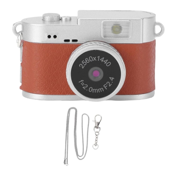 Mini Κάμερα Μπρελόκ 2K 2MP με Οθόνη 1,47″ & LED Flash