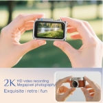 Mini Κάμερα Μπρελόκ 2K 2MP με Οθόνη 1,47″ & LED Flash