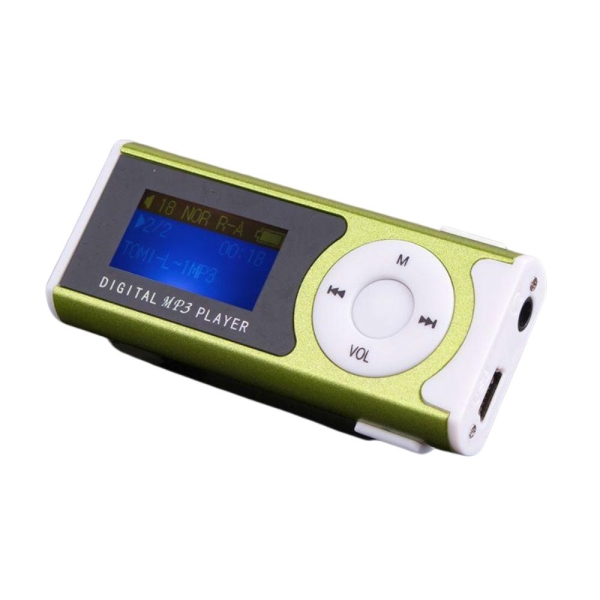 Mini MP3 Player με Clip, Οθόνη LCD & MicroSD έως 32GB