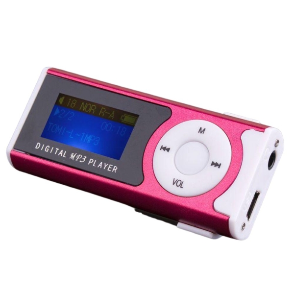 Mini MP3 Player με Clip, Οθόνη LCD & MicroSD έως 32GB