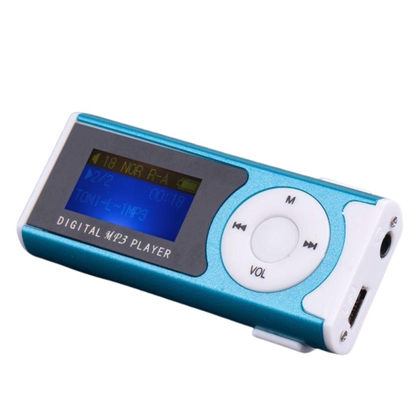 Mini MP3 Player με Clip, Οθόνη LCD & MicroSD έως 32GB