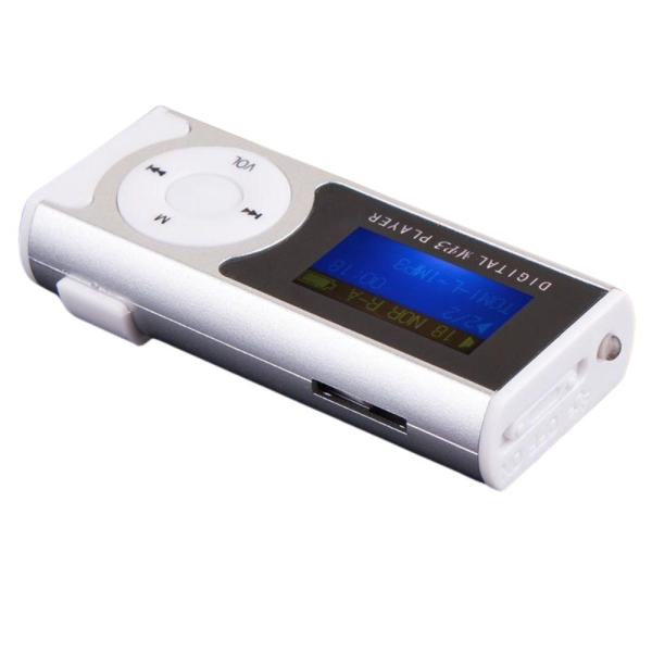 Mini MP3 Player με Clip, Οθόνη LCD & MicroSD έως 32GB
