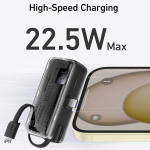 Mini Power Bank 5000mAh με Ενσωματωμένο Καλώδιο, Βύσμα Type-C & Ταχεία Φόρτιση 22.5W REMAX FP-108 - Image 5