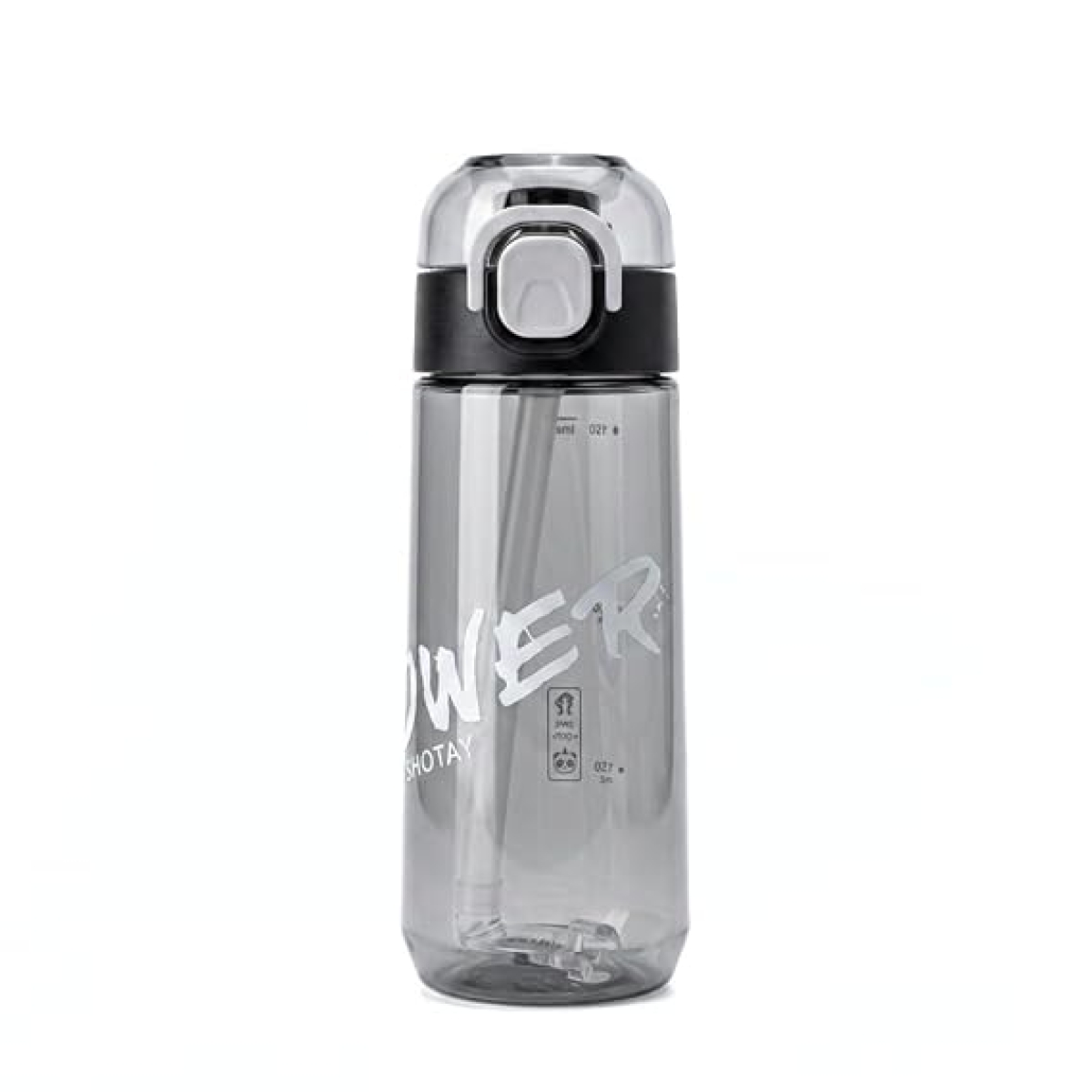 Παγούρι Νερού 600ml με Καλαμάκι, Flip-Top Καπάκι & Λαβή Μεταφοράς SHOTAY ST-7613-T