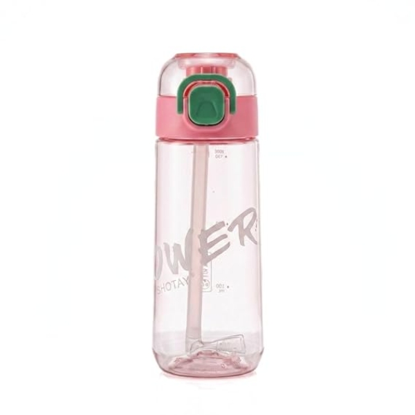 Παγούρι Νερού 600ml με Καλαμάκι, Flip-Top Καπάκι & Λαβή Μεταφοράς SHOTAY ST-7613-T