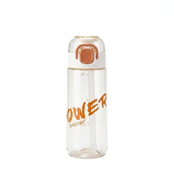 Παγούρι Νερού 600ml με Καλαμάκι, Flip-Top Καπάκι & Λαβή Μεταφοράς SHOTAY ST-7613-T