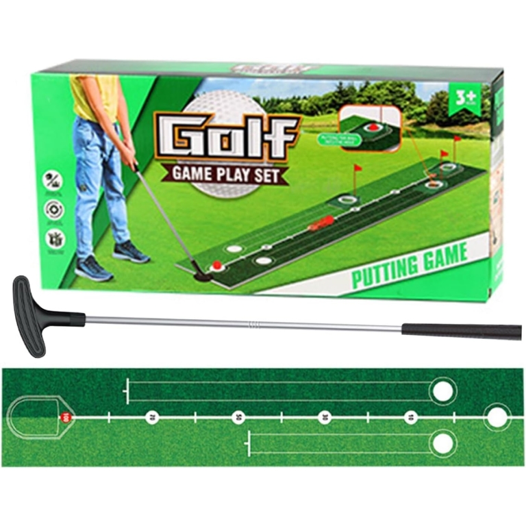 Παιδικό Σετ Golf με Τάπητα Putting – 3 Τρύπες – Indoor & Outdoor 7888-46A