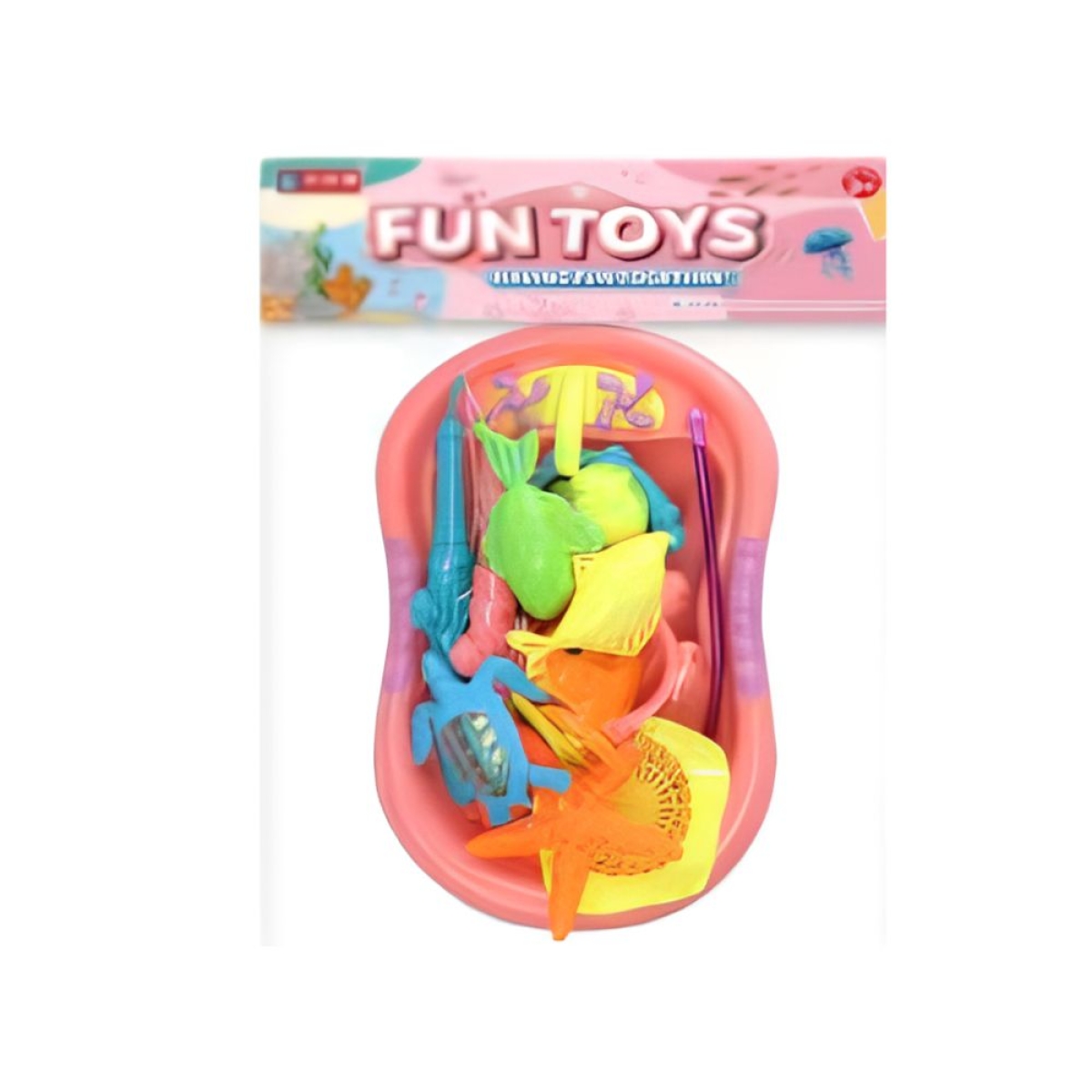 Παιδικό Σετ Ψαρέματος Νερού 12τμχ με Ζωάκια Fun Toys