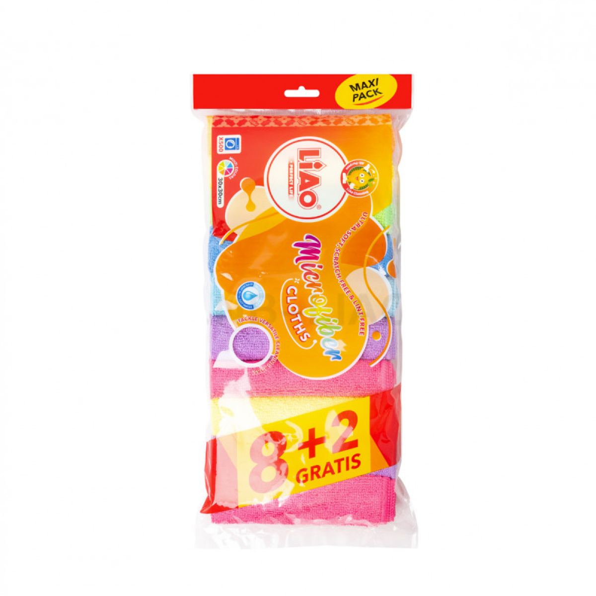 Πανιά Καθαρισμού Microfiber 35x30cm 10τμχ LiAo G130106 - Image 3