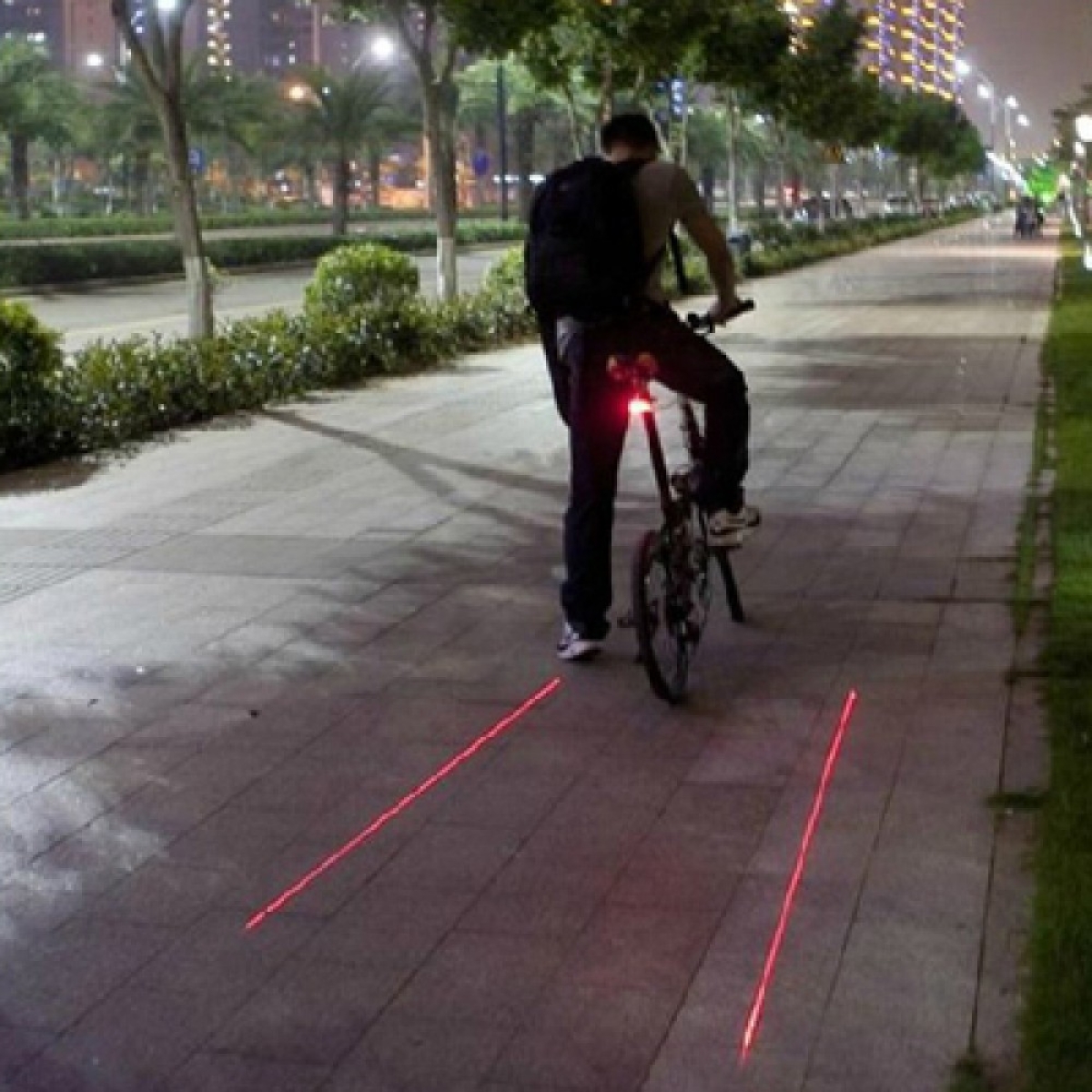 Πίσω Φανάρι Ποδηλάτου LED με Laser DP-1030 - Image 2