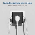 Πολύπριζο Cube 6 σε 1 με 3 Πρίζες, 2 USB-A & 1 USB-C Anrmesun AS-E3301C - Image 5