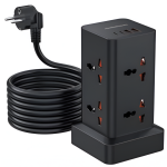 Πολύπριζο Tower 11 σε 1 2400W με 8 Πρίζες, 2 USB-A & 1 USB-C, Καλώδιο 2m Anrmesun AP-W2801C-EU