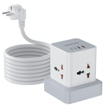 Πολύπριζο Tower 7 σε 1 2400W με 4 Πρίζες, 2 USB-A & 1 USB-C, Καλώδιο 2m Anrmesun AP-W2402C-EU