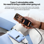 Power Bank 10000mAh 40W PD με Αναδιπλούμενο Καλώδιο Type-C & Ψηφιακή Οθόνη REMAX FP-123 - Image 3