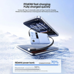 Power Bank 10000mAh 40W PD με Αναδιπλούμενο Καλώδιο Type-C & Ψηφιακή Οθόνη REMAX FP-123 - Image 6