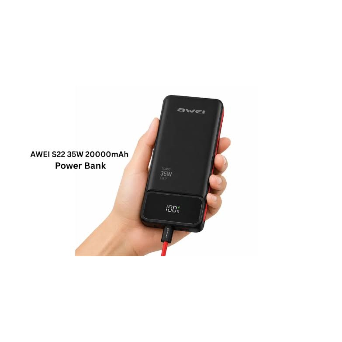 Power Bank 20000mAh 35W PD με Ενσωματωμένο Καλώδιο Type-C & Lightning AWEI S22 - Image 7